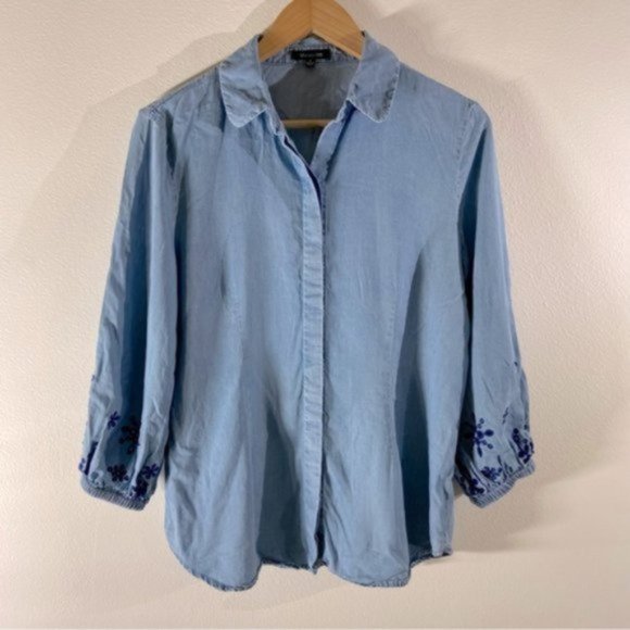Vision 155 Women’s Lyocell 3/4 Sleeve Blouse. Size 8. - Picture 1 of 14